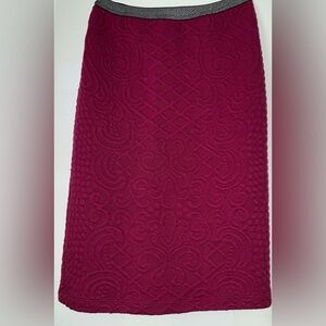Moulinette Soeurs Magenta Knit Pencil Skirt Size XS - PRE-OWNED